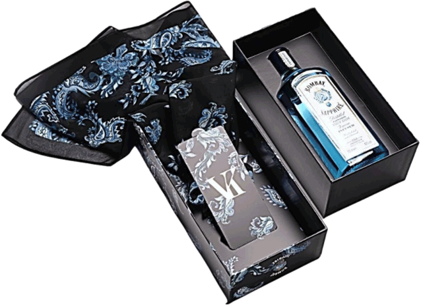 Bombay Sapphire Gin Vassia Kostara Festive Gift Box